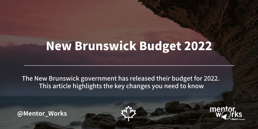 tourism new brunswick budget